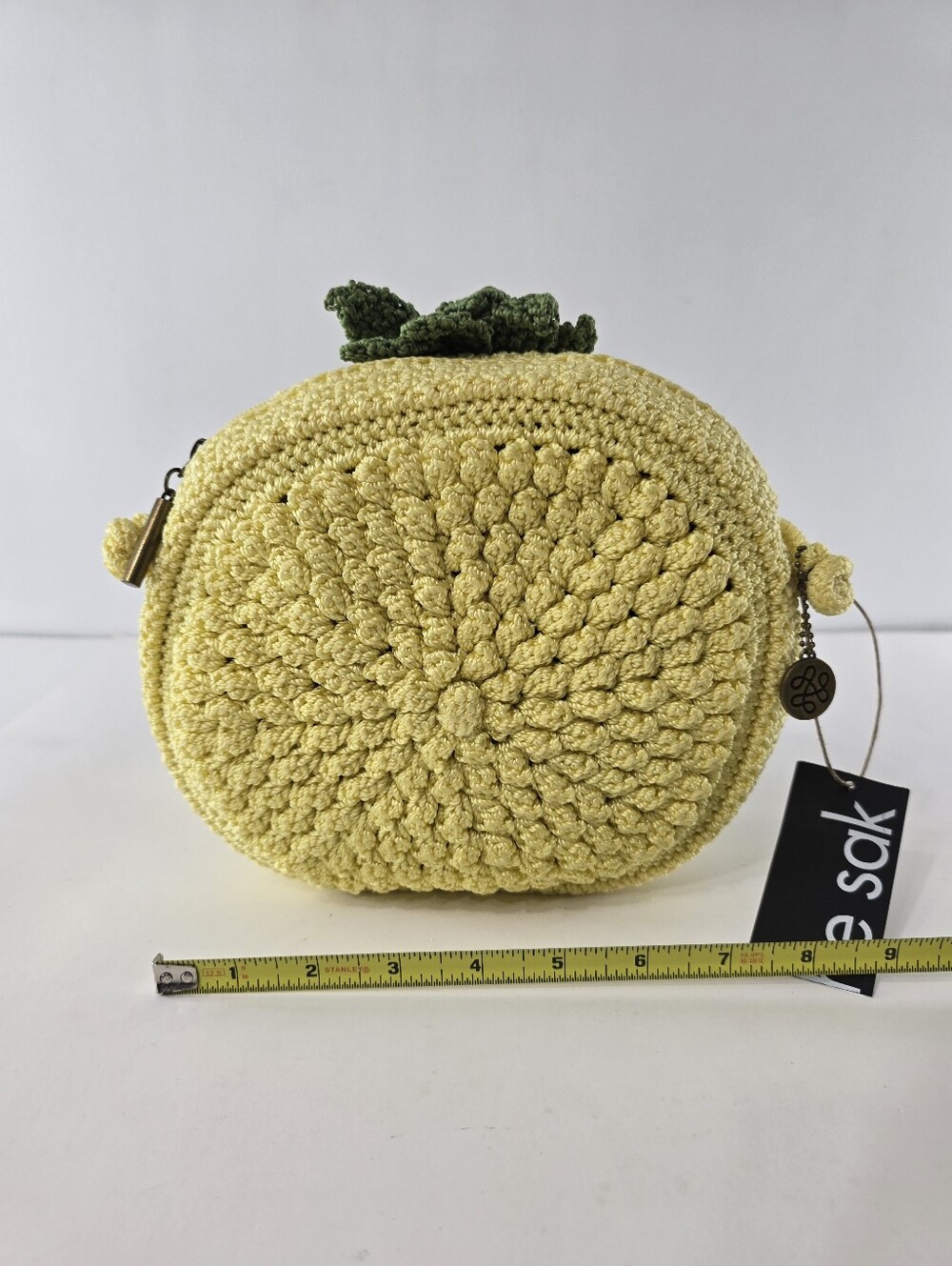The Sak Kenna Pineapple Crossbody Long Shoulder Knit Bag Summer NWT Kitsch Purse - Picture 9 of 13